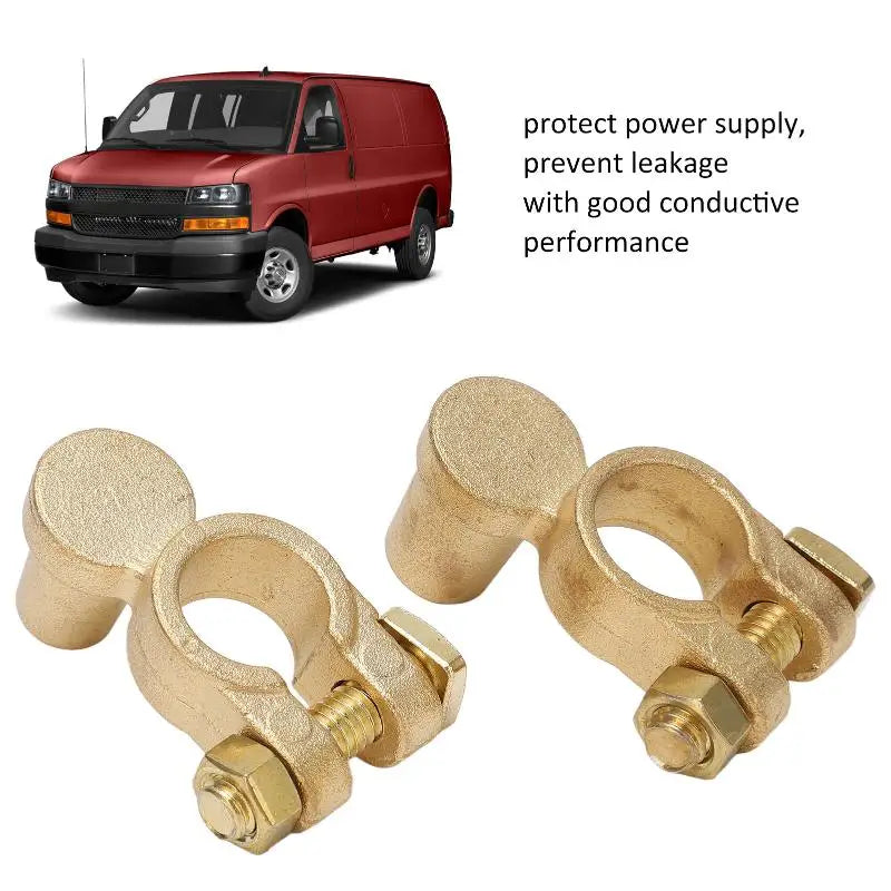 SAE to JIS Brass Car Battery Terminal Connectors – Pair