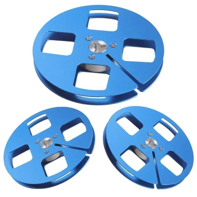 652F Lightweight 5inch Empty Take Up Reel for 1/4Inch Tape Aluminum Construction 4 Wind Resistant Holes Zpaxo