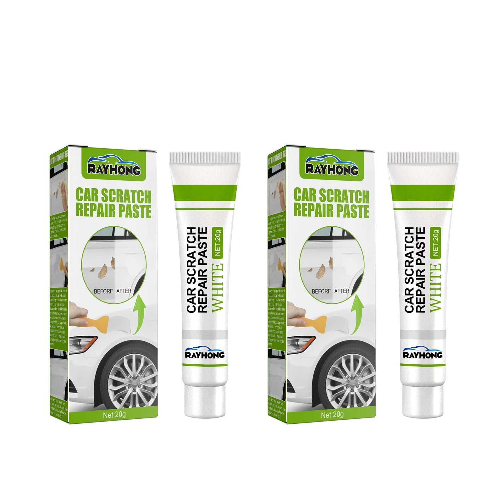 RayHong Fiberglass Repair Paste | Quick Dry Long Strand Fiber Fiberglass Repair Paste Zpaxo 2sets boxed
