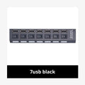Switch Extension Hub 7-port USB2 0 Computer USB One Drag Seven Zpaxo 7usb black