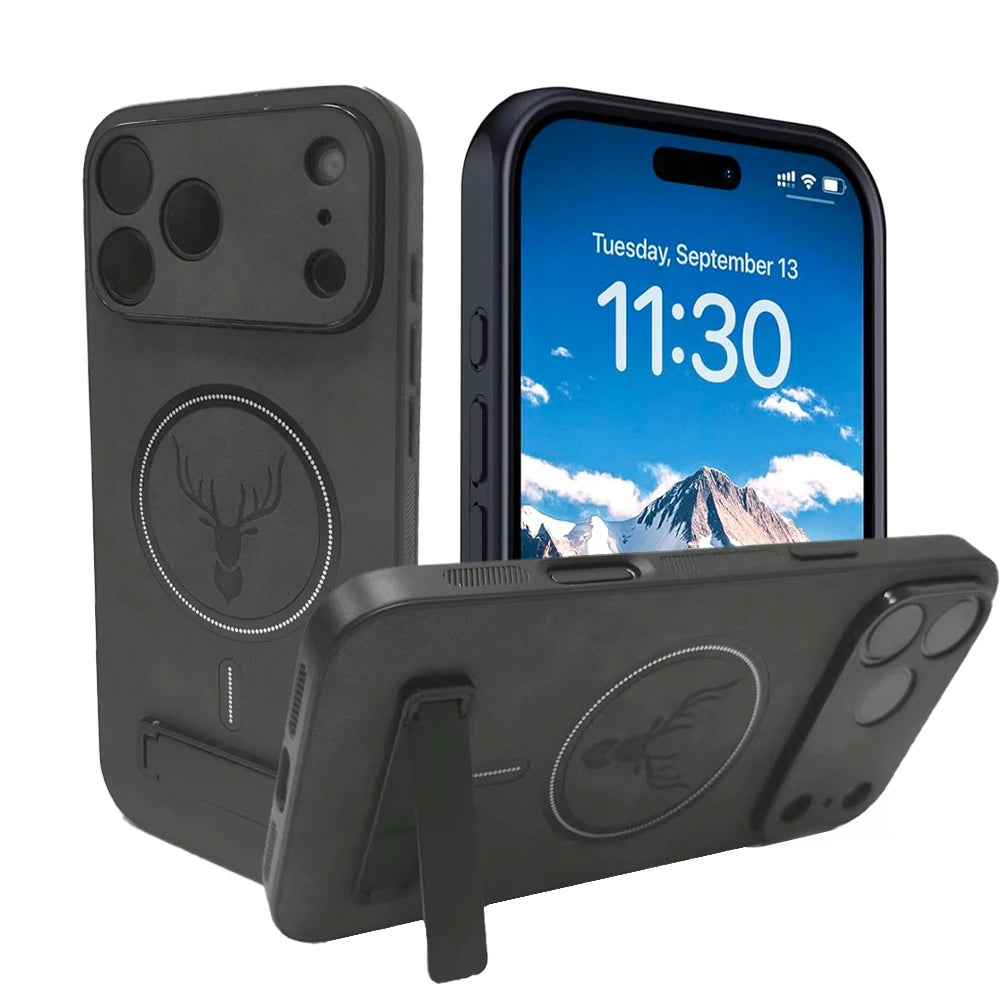 UYUXIO Magnetic Mobile Phone Case Kickstand Iphone 17 Max 16 15 14 13