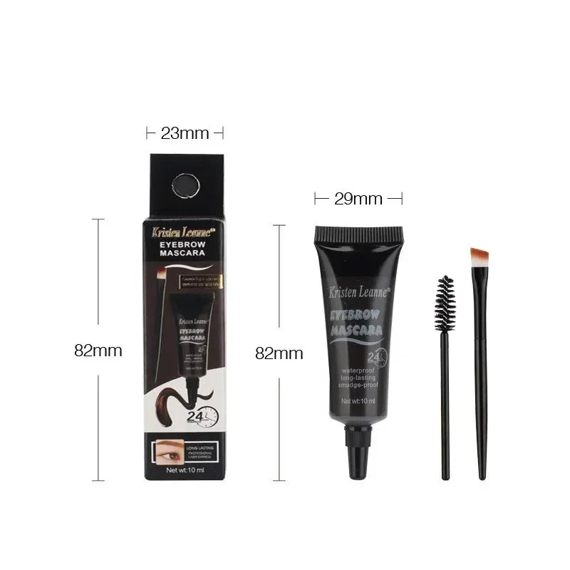 4 Colors Natural Liquid Dyeing Eyebrow Cream Set Waterproof Long Lasting Black Brown Tint Eyebrow Mascara Eyebrows Paint Makeup Zpaxo