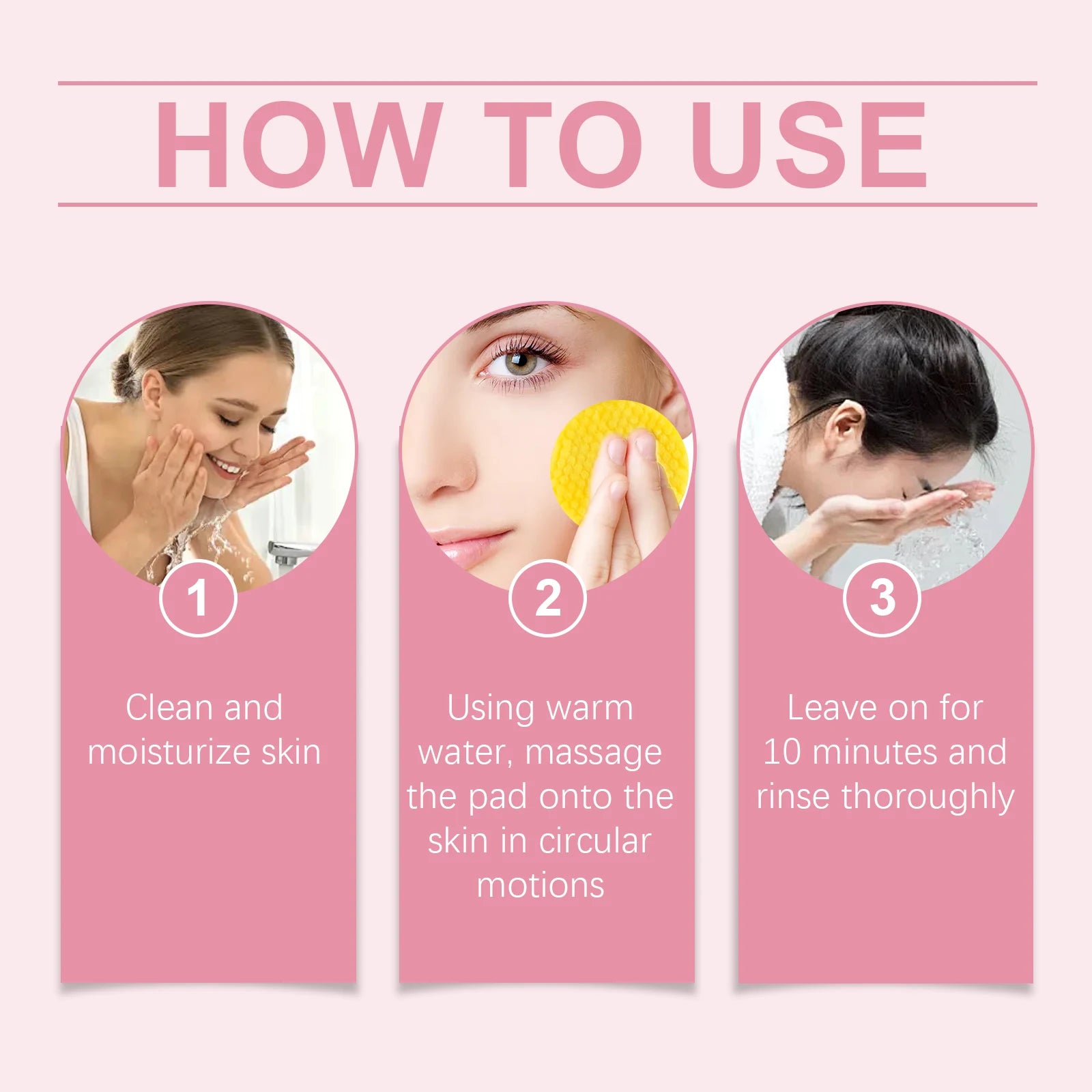 40pcs Turmeric Kojic Acid Facial Cleansing Pads Exfoliating Cleaning Remover Pores Dirt Moisturizing Daily Face Clean Skin Care Zpaxo
