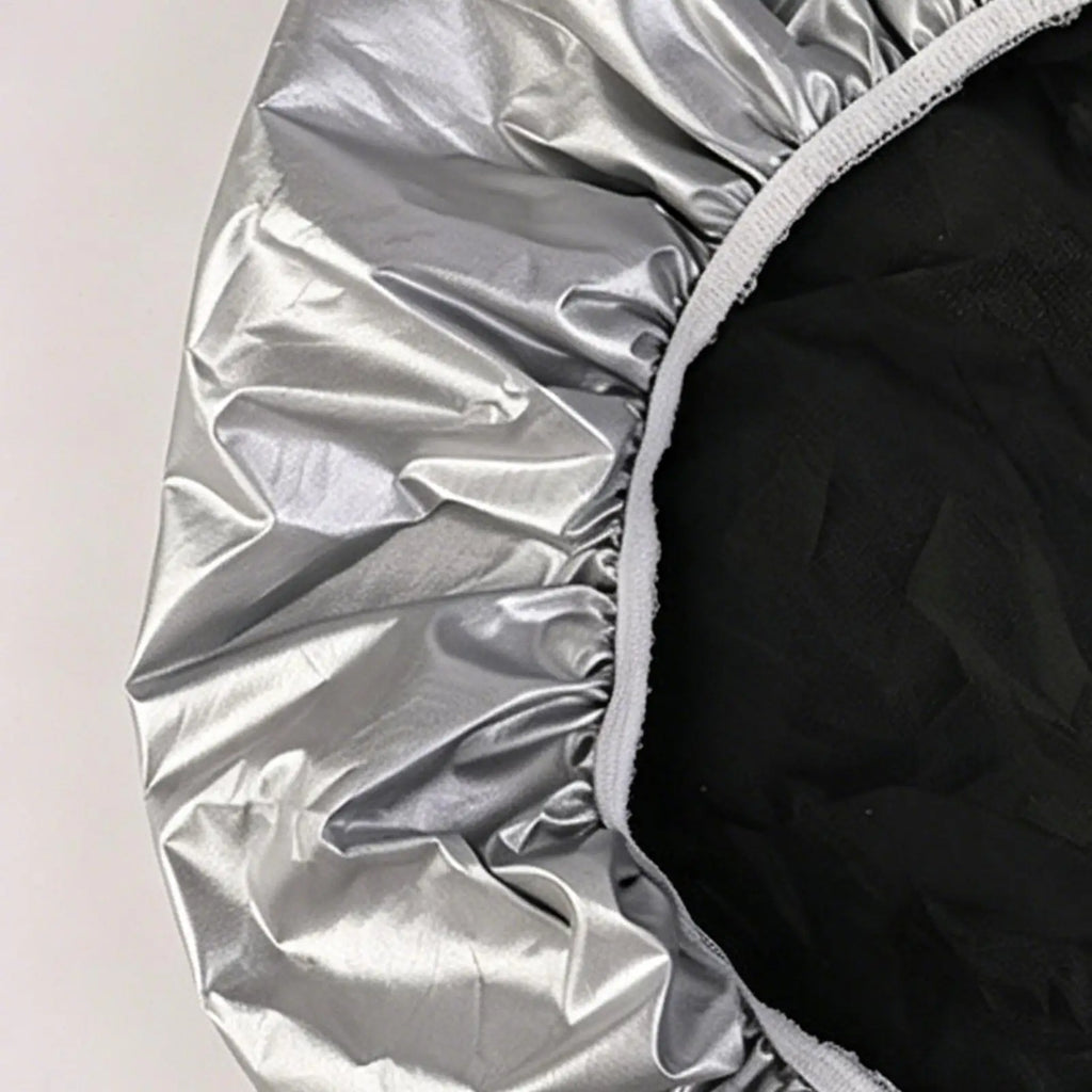 42cm Car Steering Wheel Sun Block Silver Coated Cloth Sun Shade Cover Auto Steering Wheel Sheath Sunscreen Insulation Accessorie Zpaxo