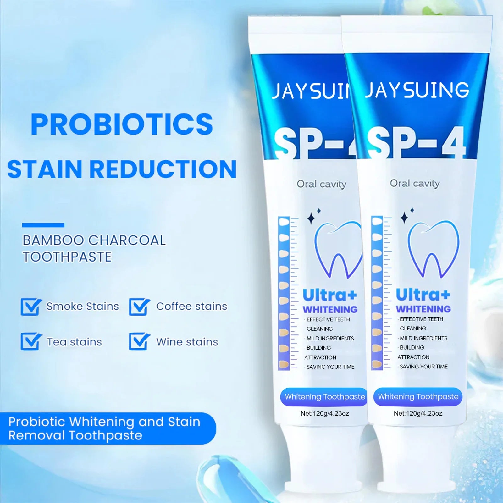 Jaysuing Xylitol Toothpaste – Whitening & Plaque Removal 120g Whitening Toothpaste Zpaxo