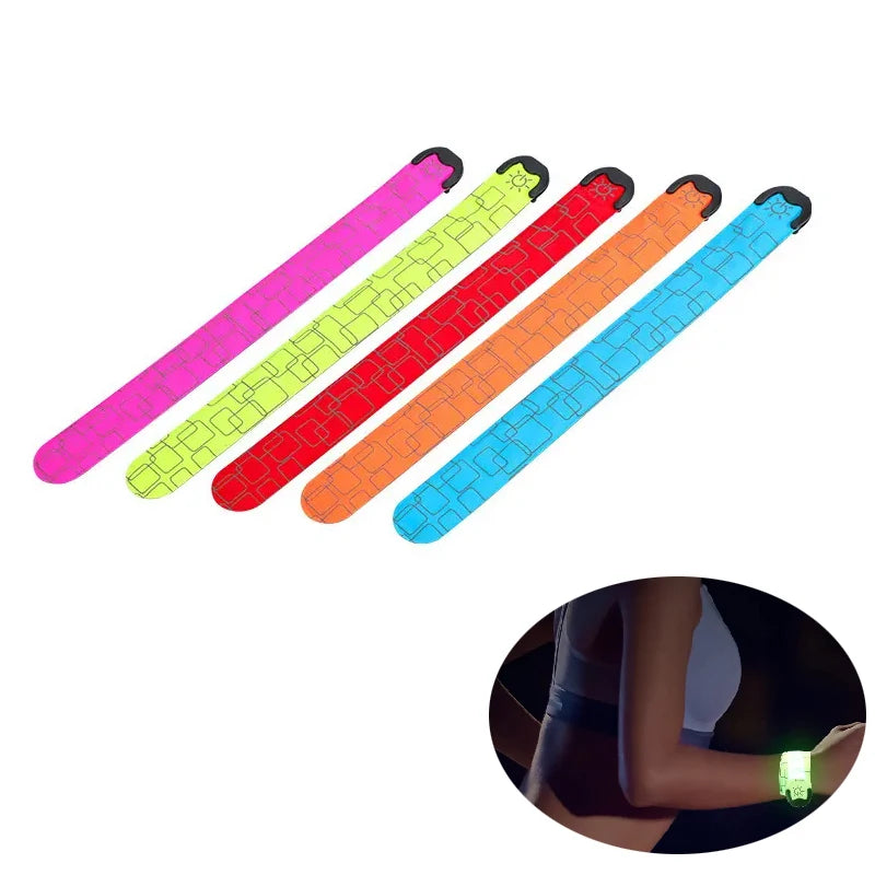 USB Rechargeable Arm Strap Wearable Luminous Wrist Visibility