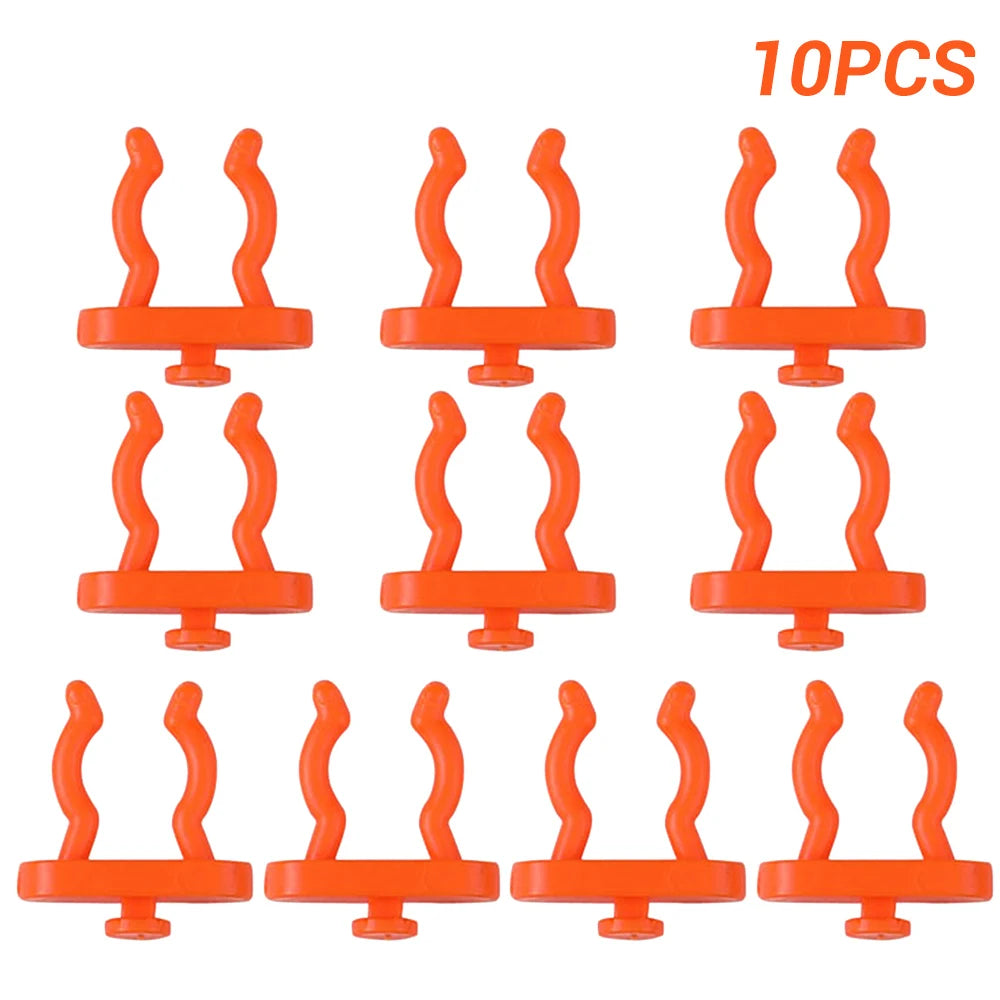 10pc Wall-Mounted Hardware Tool Holder Plastic Storage Hanging Board Hole Hook Parts Garage Organize Attachment for Workshop Zpaxo 10pcs