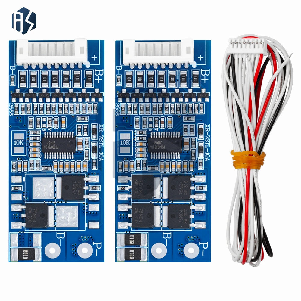 7S LiFePO4 BMS Protection Board 3 2V-22 4V 5A 10A Cell Balancing Zpaxo