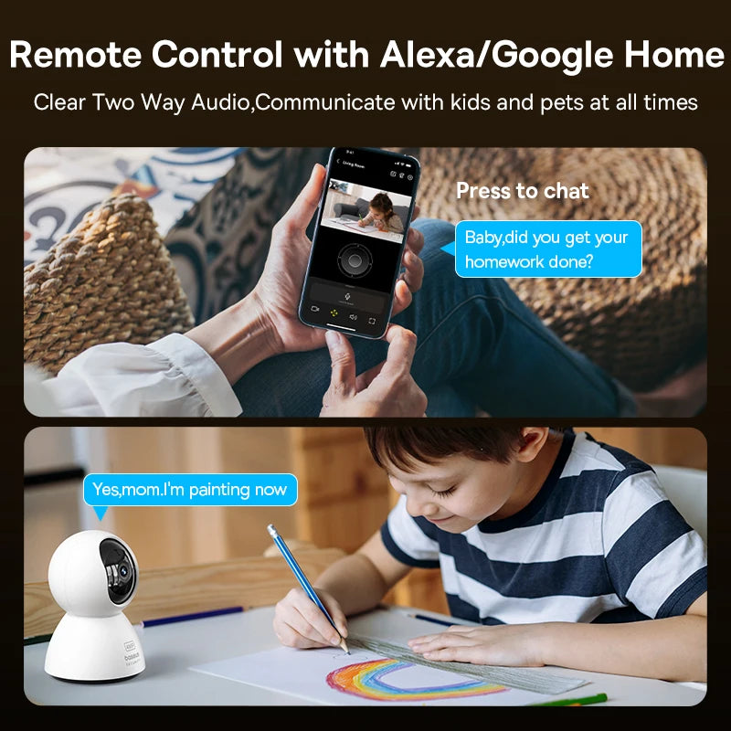 Baseus 4MP IP Camera Smart WIFI Security Indoor Home Protection PT 3K