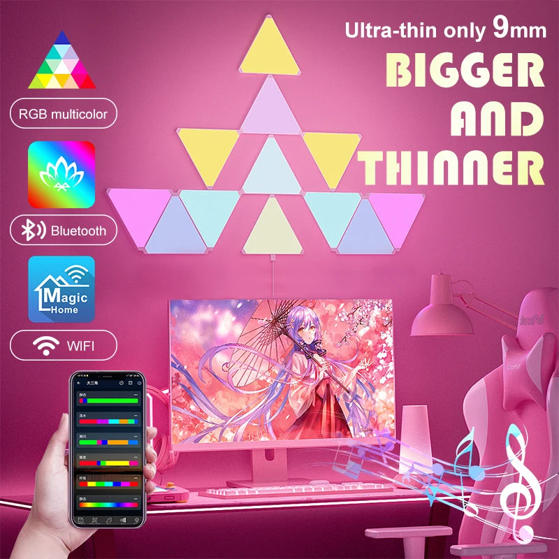 Wifi Bluetooth App Control Music Sync Lamp Ultra Smart Home Lights Zpaxo