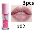 Flowing light Glitter Lip Glaze Long Lasting Lip Gloss Waterproof Liquid Lipstick Makeup Lip Oil Lip Tint Moisturizing Zpaxo 9417-2-3pcs