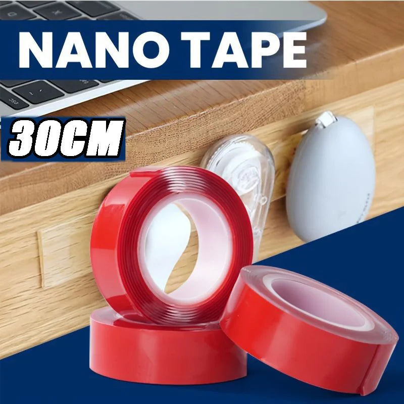 Double Powerful Sided Tape Transparent with HighTemperature Resistance No Marks Waterproof Acrylic Car Adhesion Strong Tape Zpaxo