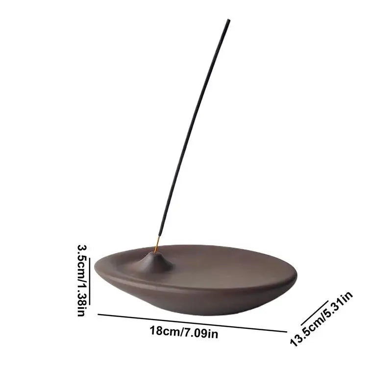 Incense Holder Ceramic Home Decor Burner Tray Decorative Smudge Bowl