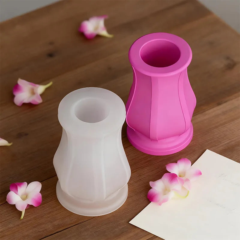 3D Modern Vase Silicone Mold – DIY Concrete Resin Flower Pot