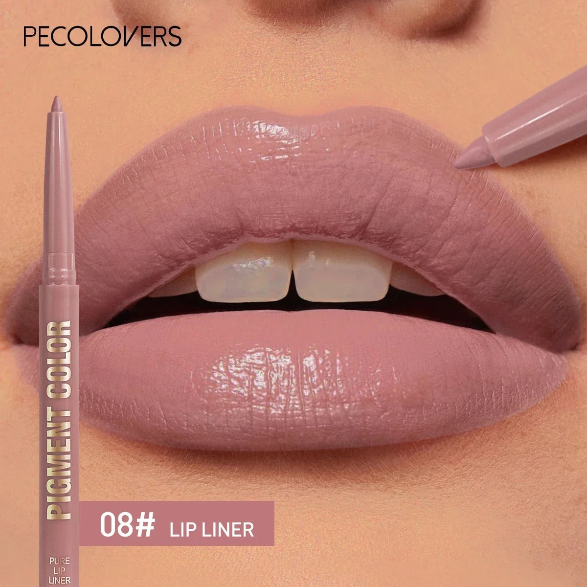 12 color lip enriching lipliner lip moisturizing three-dimensional fitting light thin silky and clear lip liner Zpaxo 08