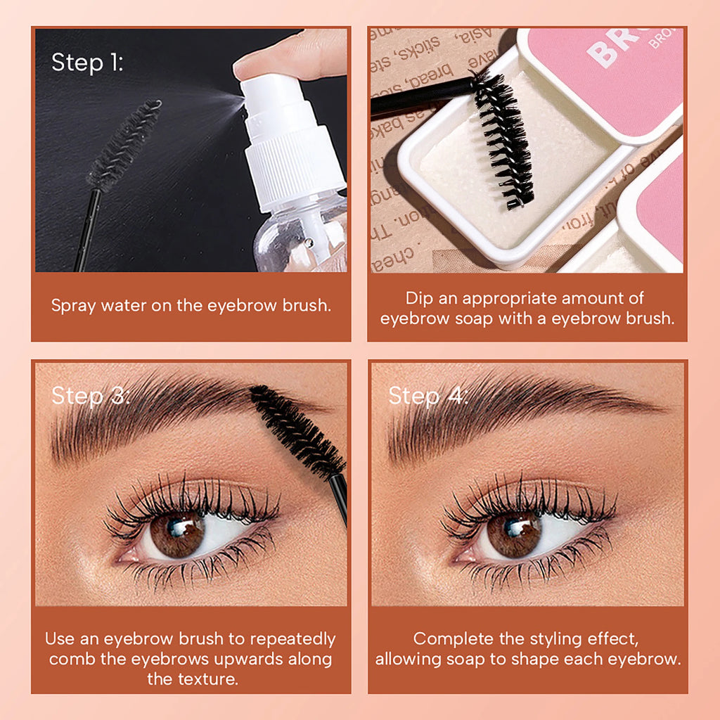 Four-color versatile eyebrow styling cream, waterproof eyebrow styling gel Long-Lasting Eyebrow Setting Gel Makeup Tool Zpaxo