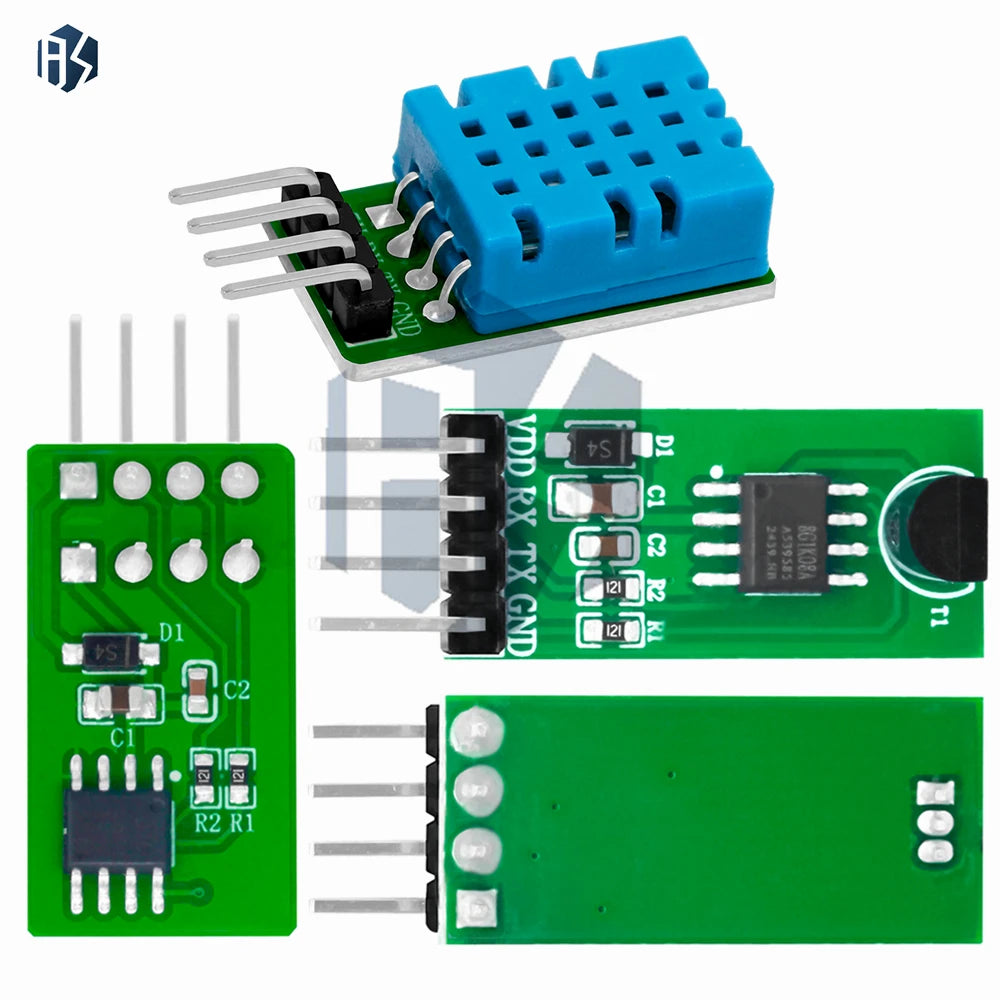 Temp Humidity Sensor Combo DS18B20 DHT11 Modules Arduino MCU Projects Zpaxo