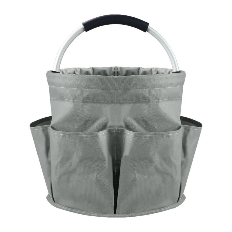 17L Foldable Basket – Beach, Picnic & Cleaning Storage Caddy Foldable Storage Basket Zpaxo Dark Gray