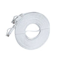 0.3/0.5/1/1.5/2/3/5/10M Cat 6 Flat Ethernet Cable UTP 1000M Network Cable RJ45 Patch For Laptop Router PC Router PS5 Xbox Modem Zpaxo White 10m
