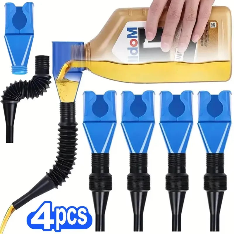 Wide Mouth Plastic Oil Funnels – Automotive Snap Funnel Multi-Pack