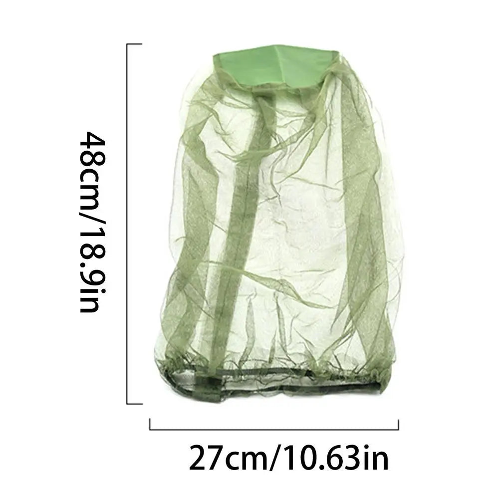Mosquito Head Net Hat – Breathable Mesh Bug Cover Outdoor Mosquito Head Net Zpaxo Green