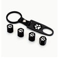 Cat's Paw Universal Fit Tire Valve Covers Cute Decorative Valve Covers Protects Stems Durable Valve Cap Car Zpaxo Black