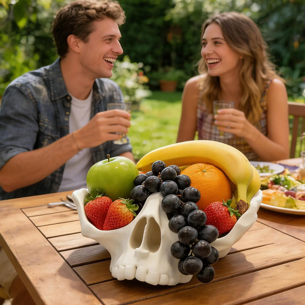 Fruit Plate Skull Shape 3D Printed Serving Plates Platter Tray