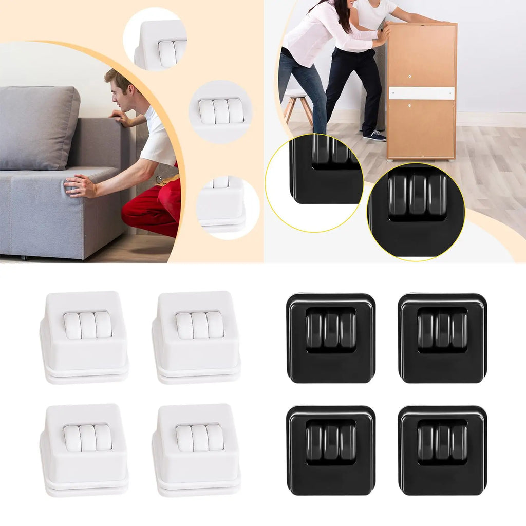 4x Furniture Caster Wheels, Swivel Casters, Furniture Caster Set ,Swivel Wheels for Cart Zpaxo