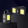 ESMARTER COB Keychain Work Light | 800 Lumen Rechargeable LED Keychain Flashlight Zpaxo WJ808 black