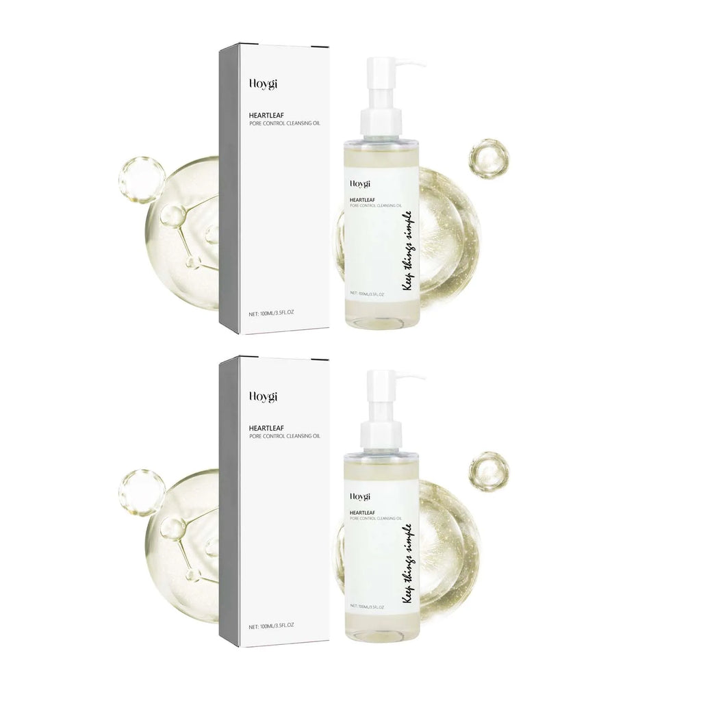 Hoygi Pore Control Cleansing Oil – Makeup Remover for All Skin Facial Cleansing Oil Zpaxo 2Pcs
