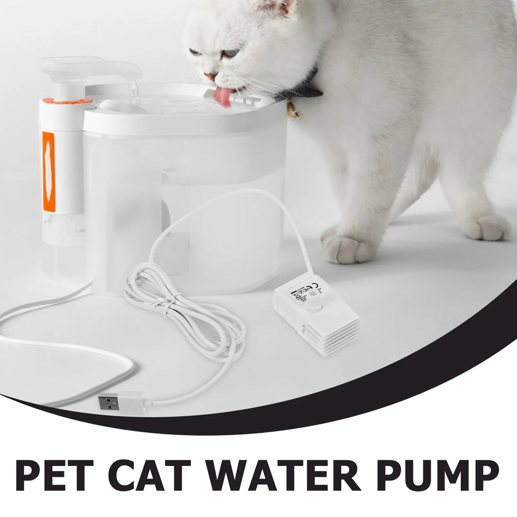 Ultra Silent Submersible Water Pump Pet Cat Fountain Fish Tank