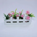 Dolls House Micro Landscape Ornament 1 12th Scale Simulation Flower Zpaxo Pink