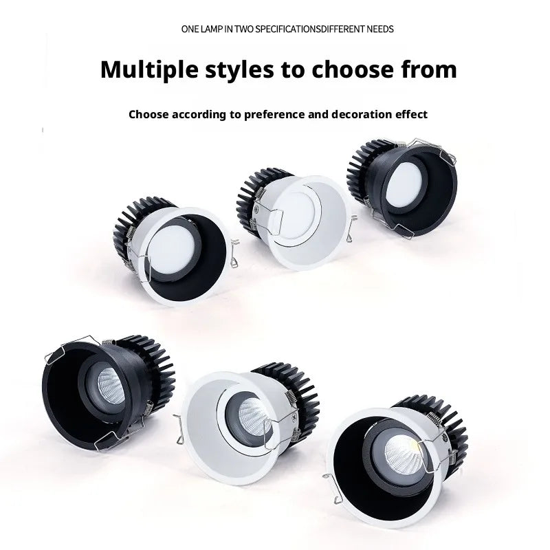SHINEKNOT COB LED Downlight – Full Spectrum Anti-Glare Ceiling LED Ceiling Downlight Zpaxo