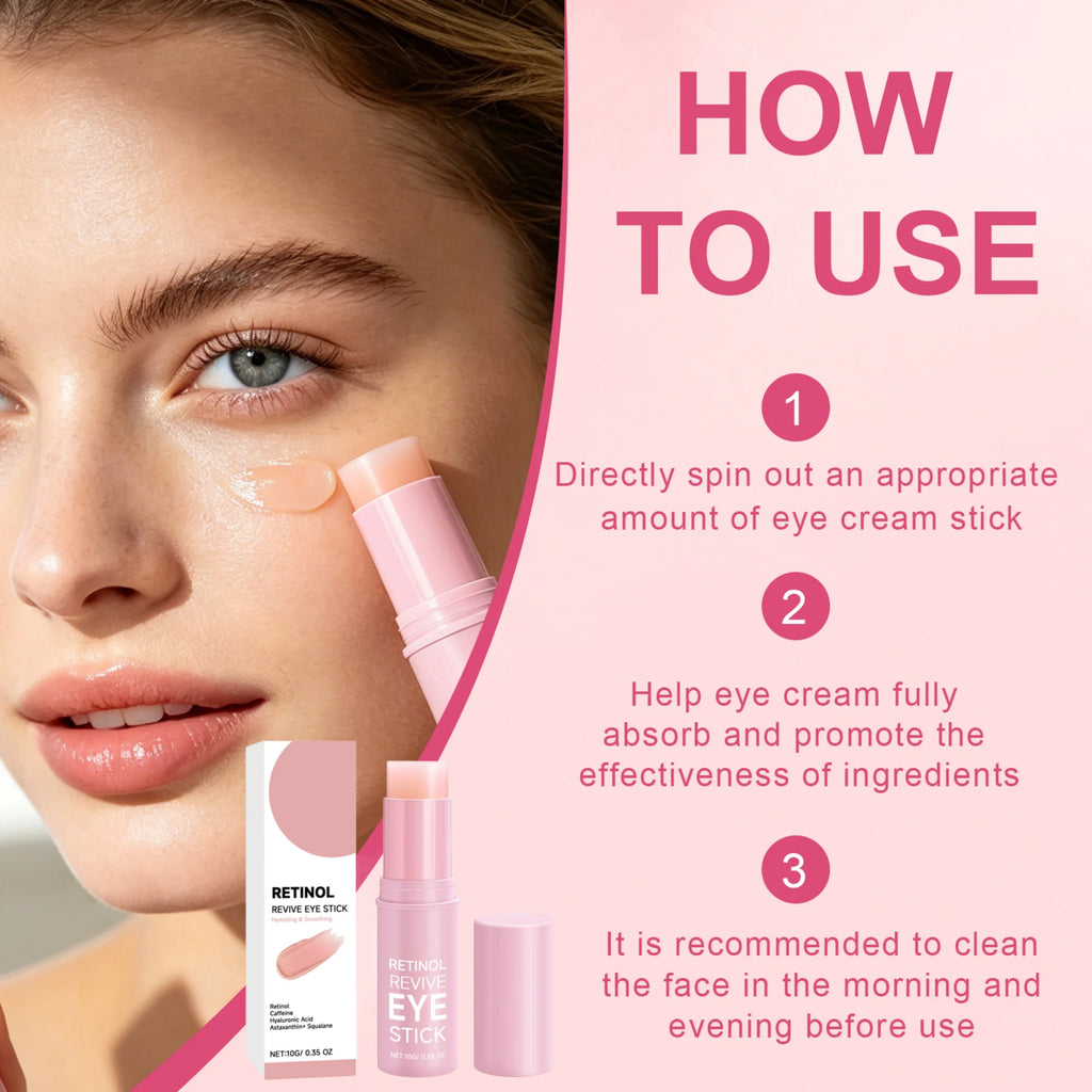 Retinol Eye Cream Stick – Dark Circles & Puffiness Treatment Eye Balm Stick Zpaxo