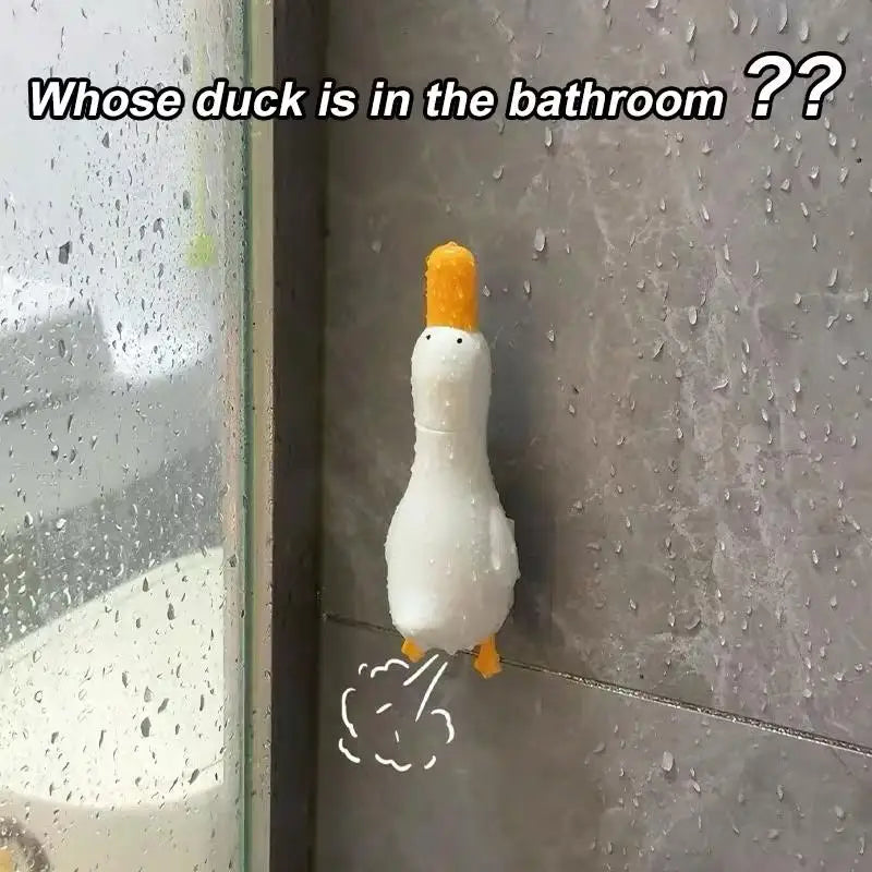 1/2pcs Cartoon Duck Drain Cleaner – Reusable Hair & Debris Catcher for Kitchen Bathroom Sink, with Clip Pad Zpaxo