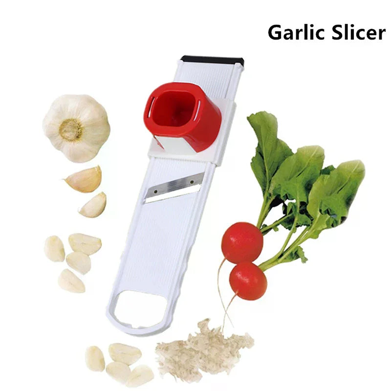2 In 1 Ginger Garlic Cutter Slicer Manual Slicing Grinding Lazy Double-Sided Vegetable Cutting Chopper Home Kitchen Gadgets Zpaxo