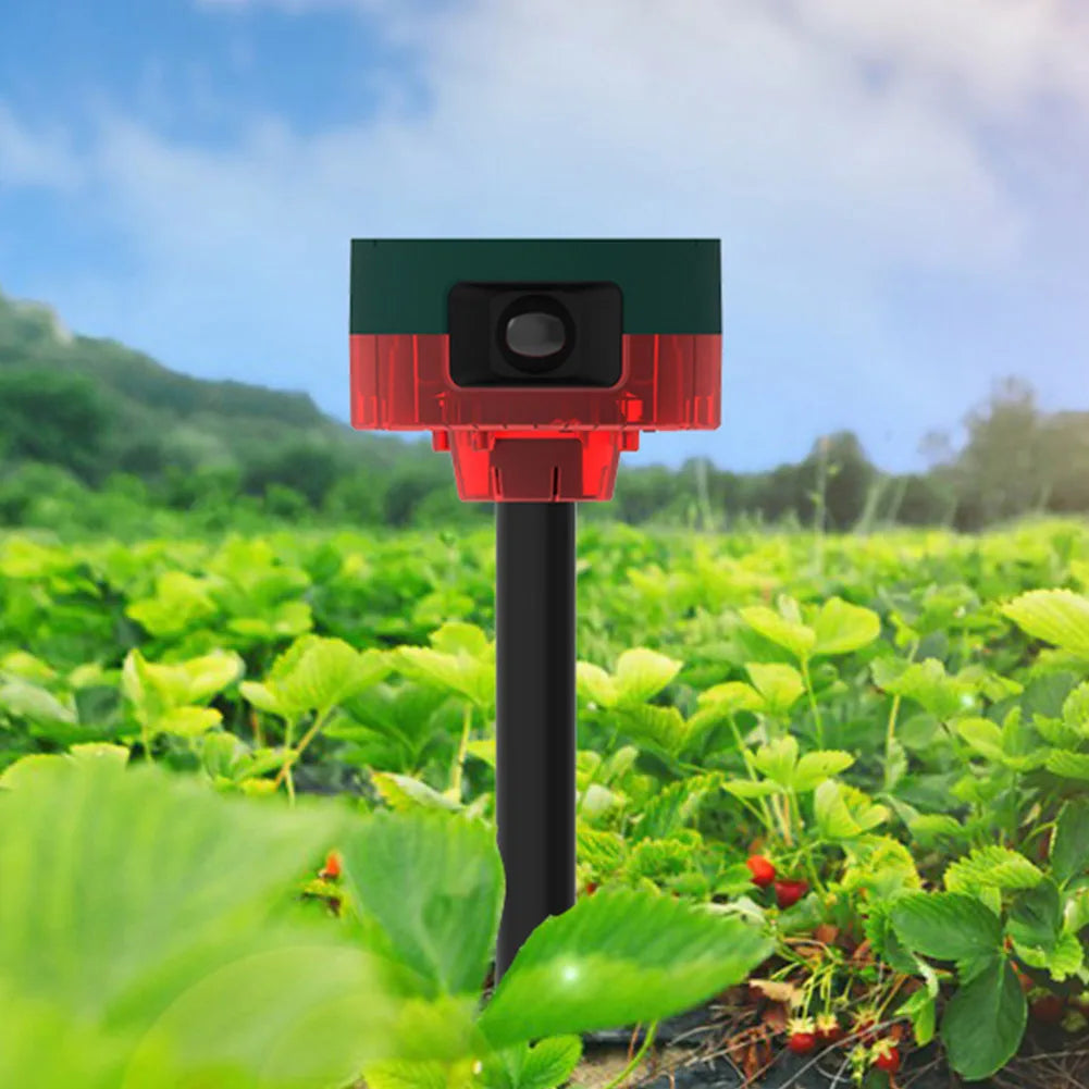 Birds Owl Repeller Solar 360-degree Induction Alarm 1200mAh Wild