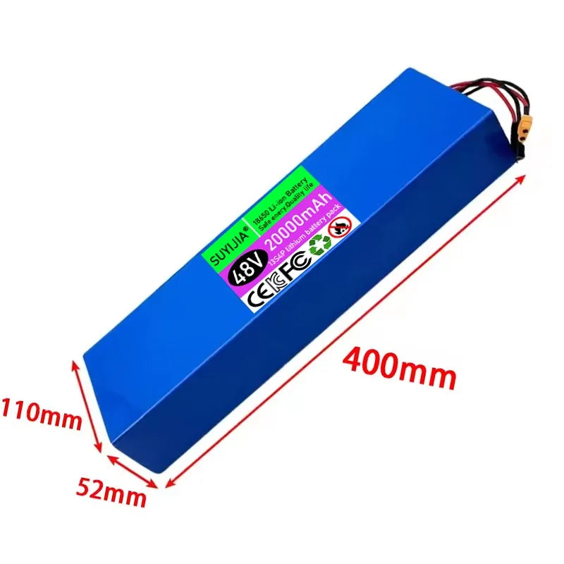 New 48V 20000mAh Used for Kugoo M4/MaxSpeed Lithium-ion Battery 18650 13S4P High-capacity Built-in BMS Rechargeable Battery Pack Zpaxo