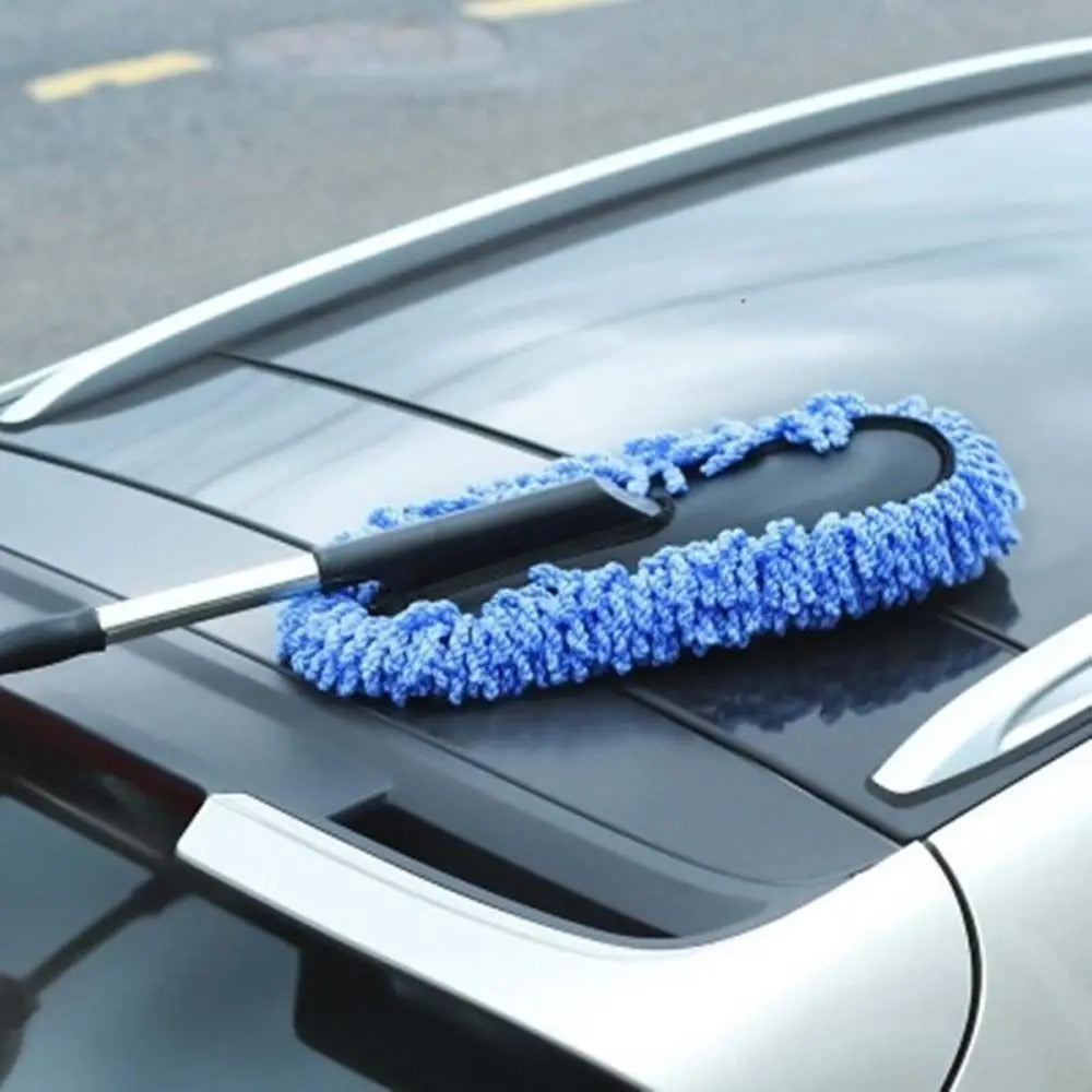 Retractable Handle Car Cleaning Mop Scratch-free Soft Bristle Duster Zpaxo