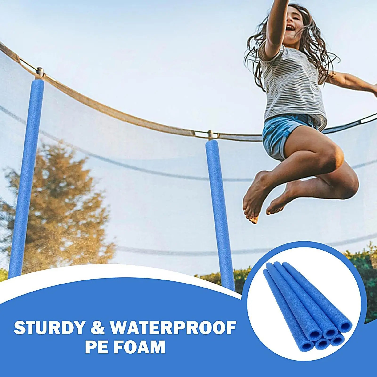Trampoline Pole Foam Sleeves Jumping Bed Cover Child-safe Padding