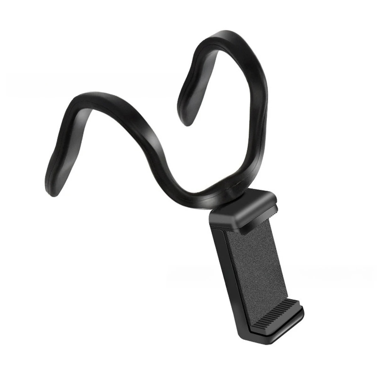 Phone Holder For Treadmill Folding Cellphone Bracket For Gym Hose Design Bendable Treadmill Phone Stand For Shopping Cart Zpaxo black