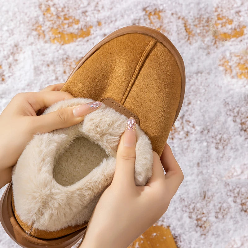 Winter Women's Indoor Slippers Warm Thick Sole Soft Comfortable