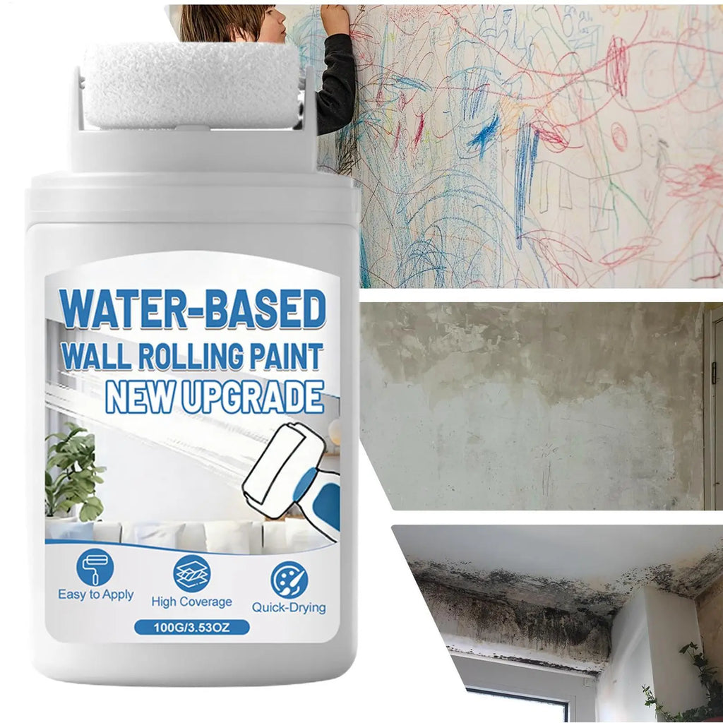 Interior Wall Repair Paint Fast Drying Rolling Touch Up Bathroom