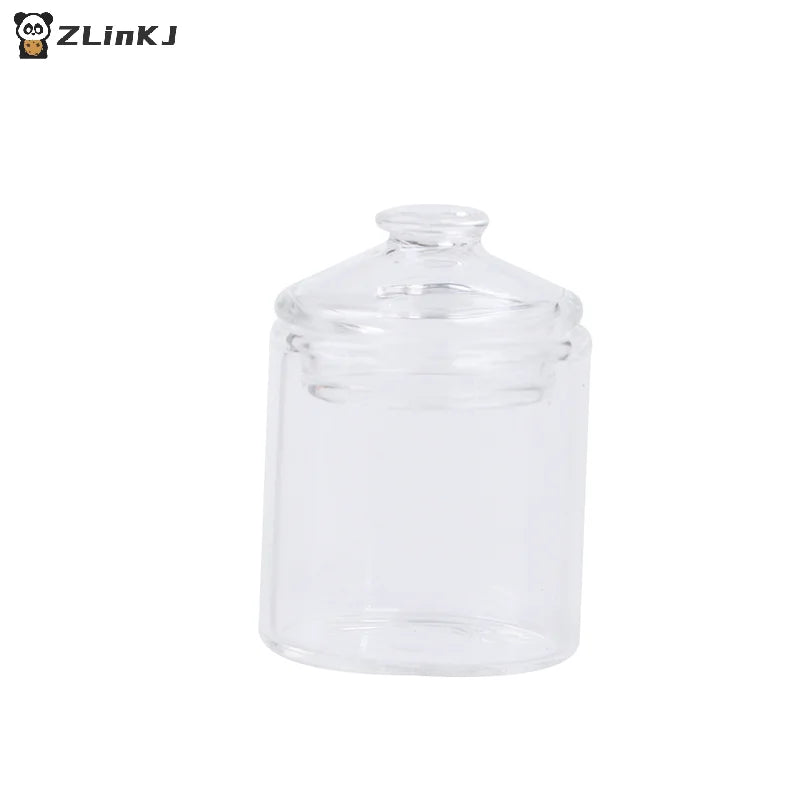▶High borosilicate mini glass candy jar food play doll house accessories Zpaxo