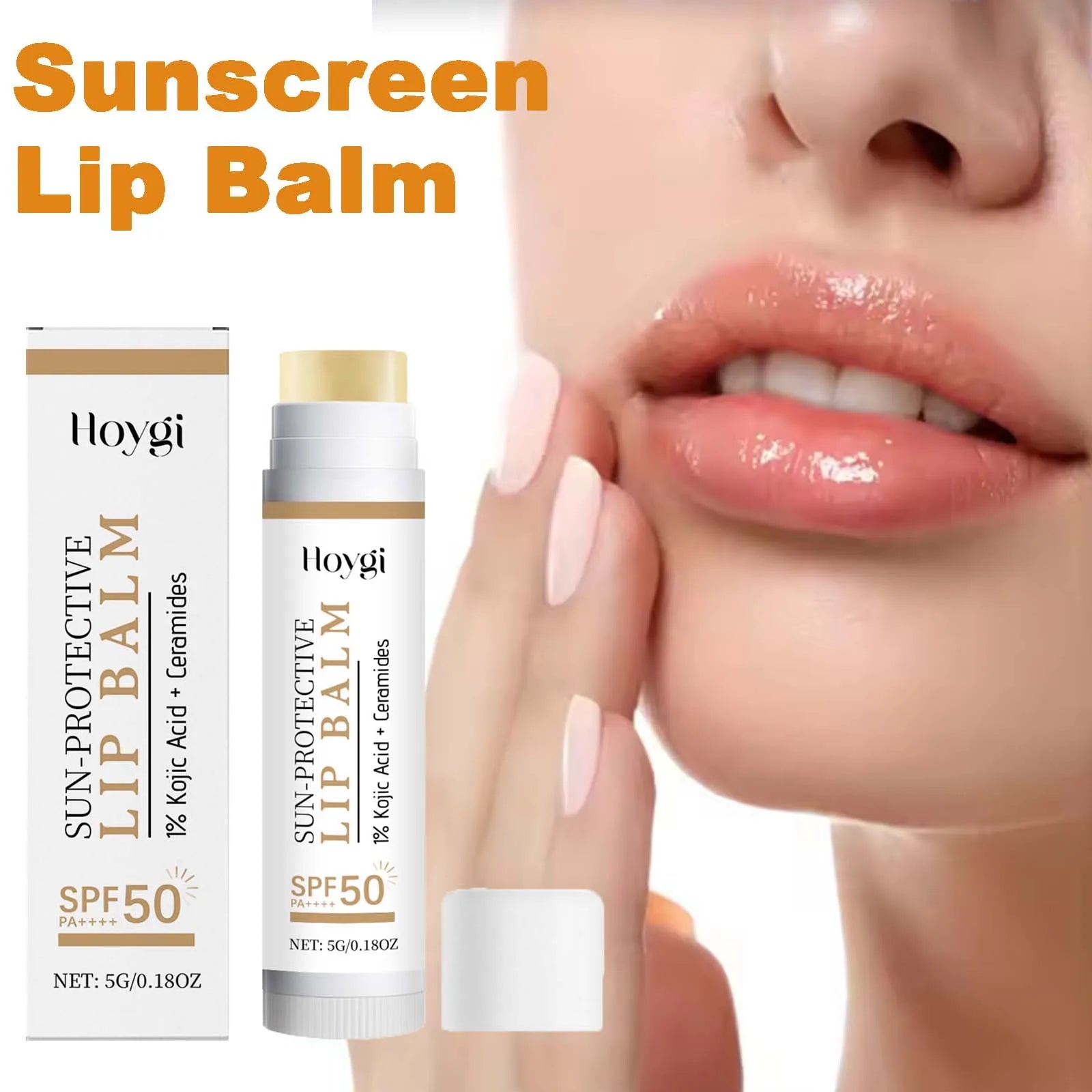 Hoygi SPF50+ Lip Balm | Kojic Acid, Ceramide & Sun Protection SPF Lip Balm Zpaxo