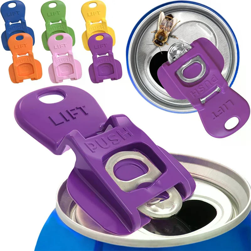 Plastic Dustproof Can Opener With Easy-Open Lid Plastic Simple Mini Can Opener For Soda And Beverages Zpaxo