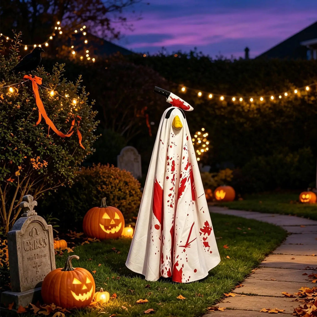 Goose Outfits Halloween Scary Animal Figurine Clothes Outfit Statue