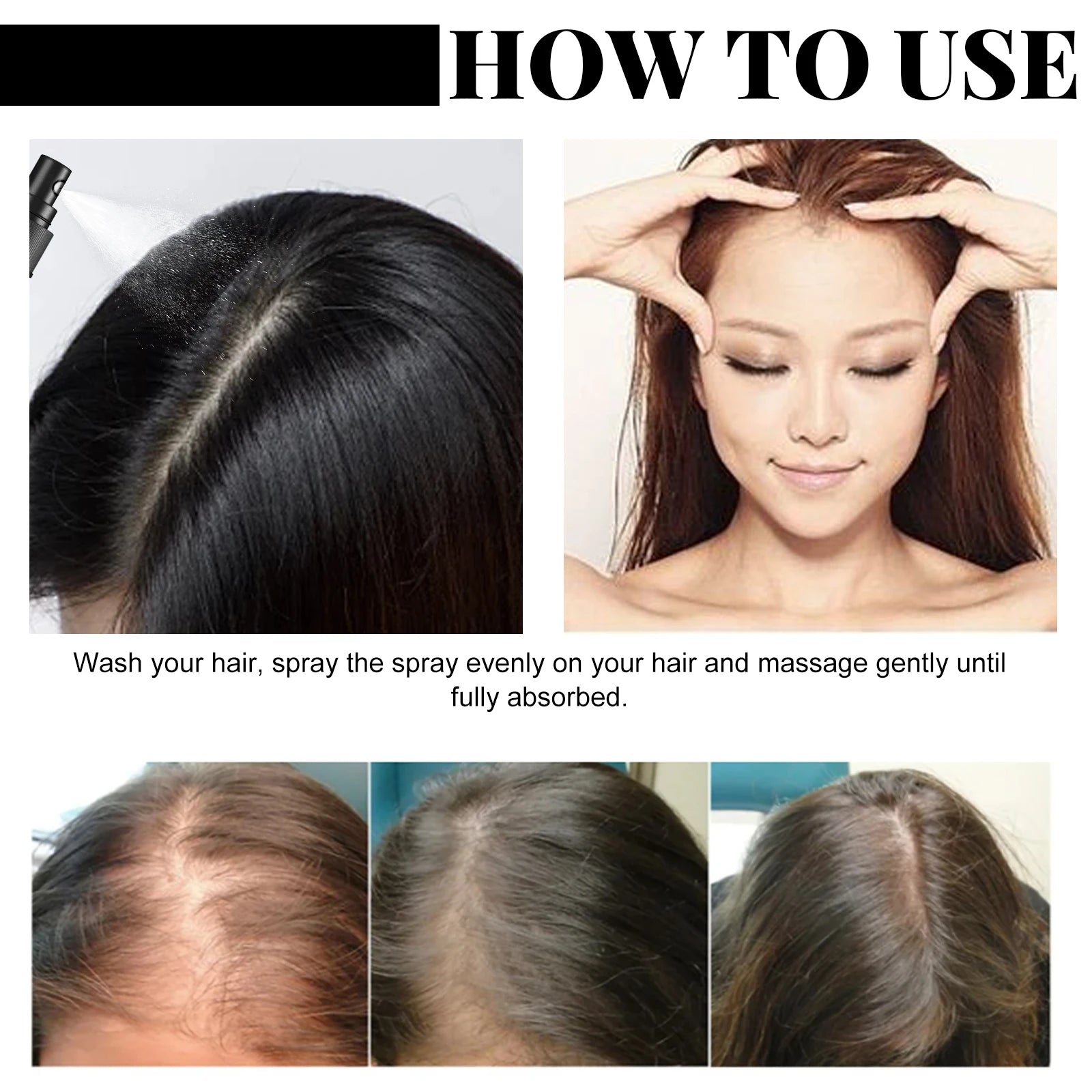 Jaysuing Natural Batana Oil Hair Spray Anti Hair Loss Hair Care Promotes Hair Growth Suitable for Men and Women Hair Conditioner Zpaxo