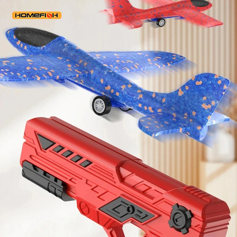 Children's Foam Ejection Aircraft Toys Parent-child Interaction