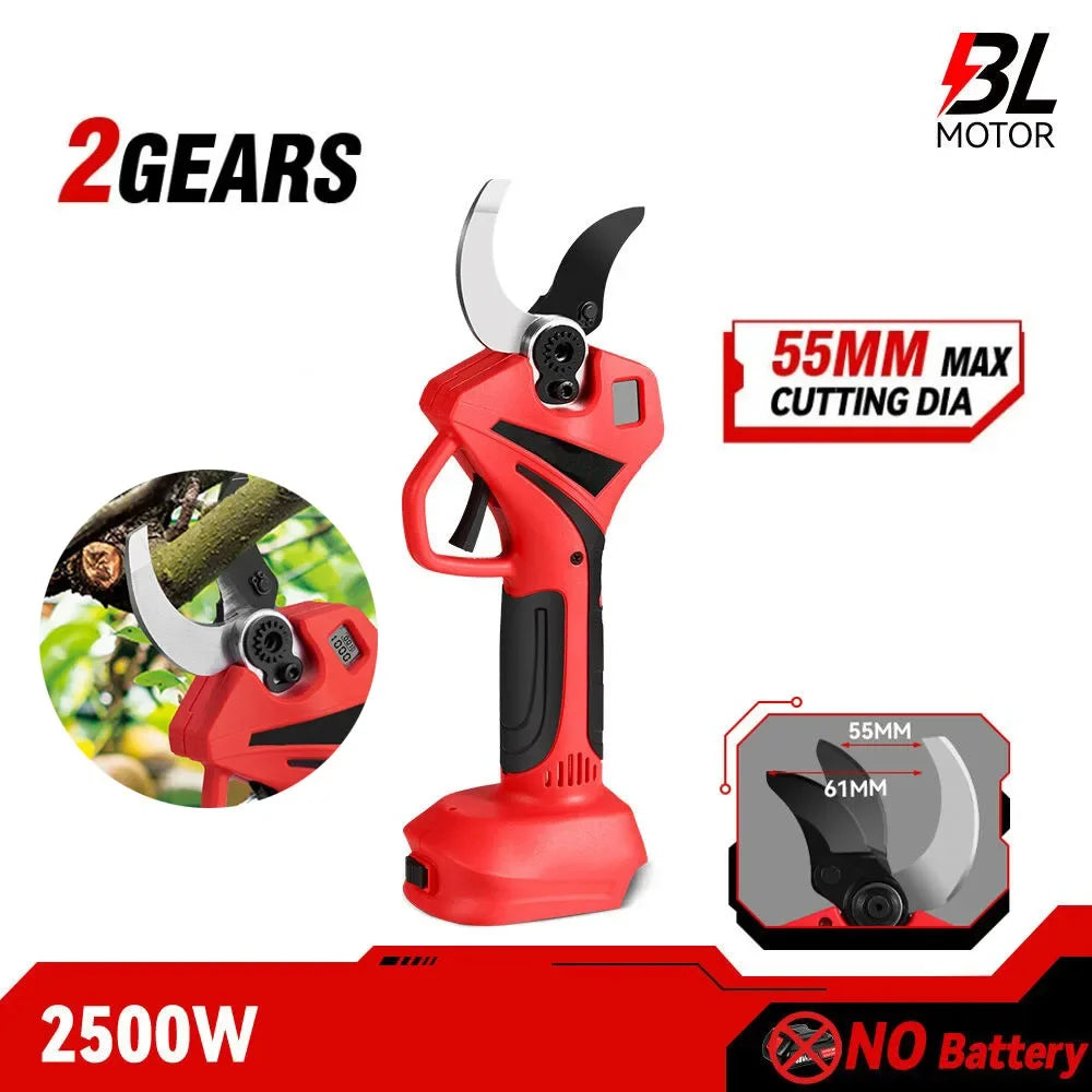 Brushless Electric Scissors Cordless Pruning Shear Tree Garden Cutter